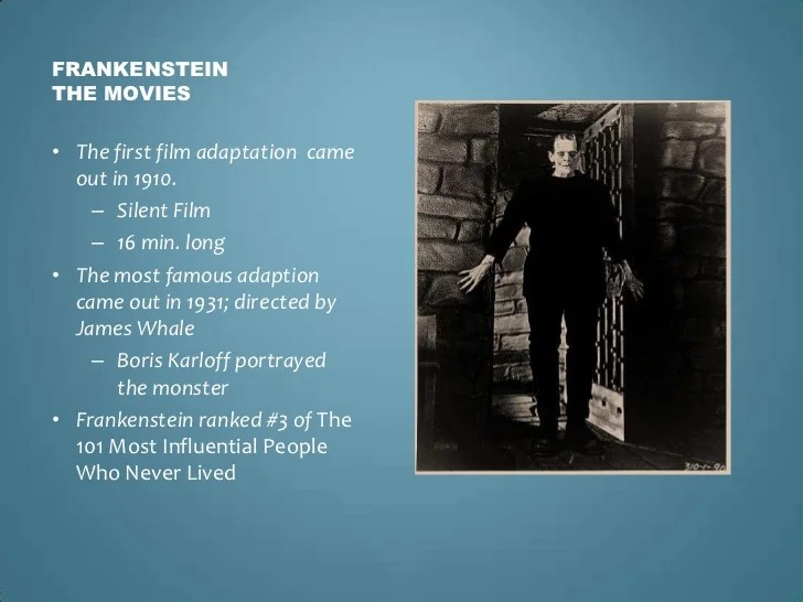 Frankenstein intro and research project intro