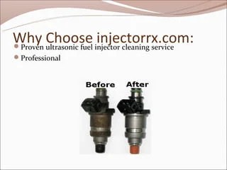 Fuel Injector Cleaning with injectorrx.com