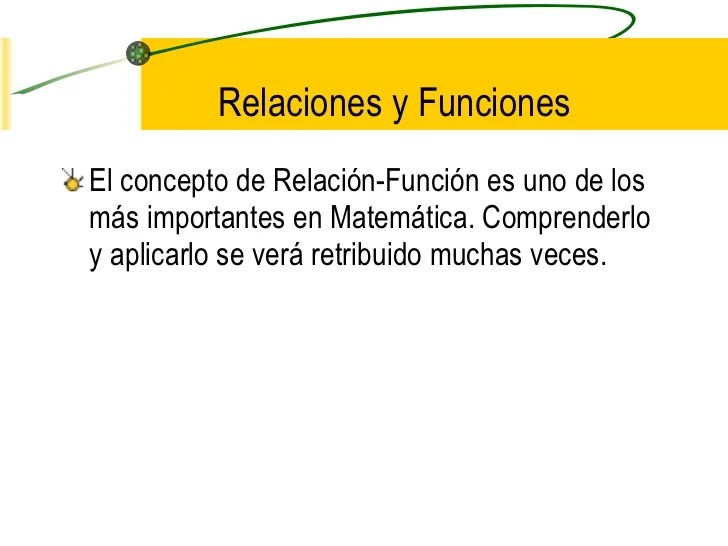 Funciones y relaciones