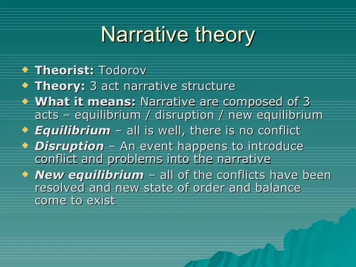 G321 narrative theory intro