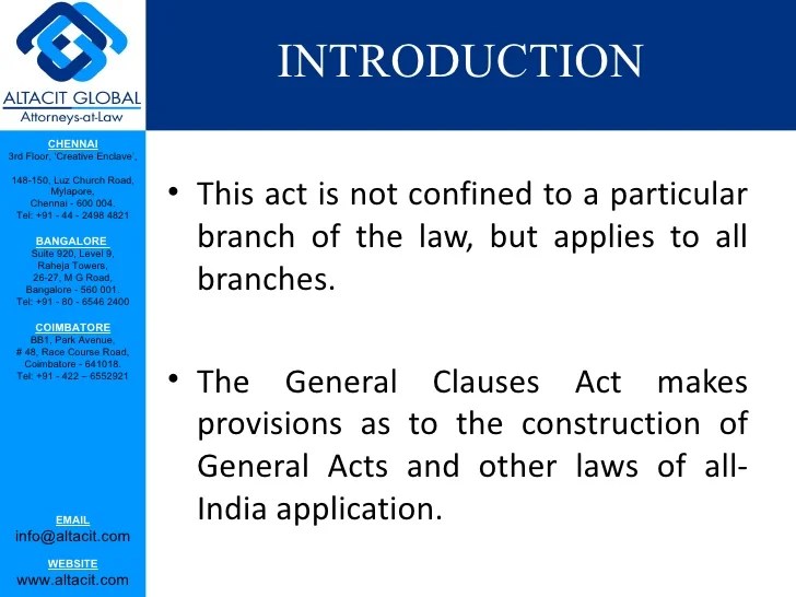 General clauses act