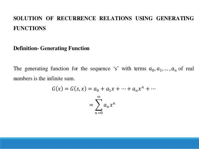 Generating function