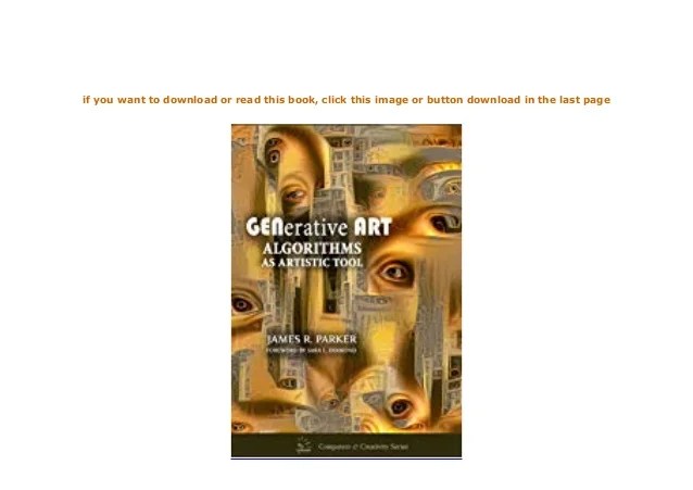 [FREE_EBOOK] LIBRARY Generative Art Algorithms as Artistic Tool Co…