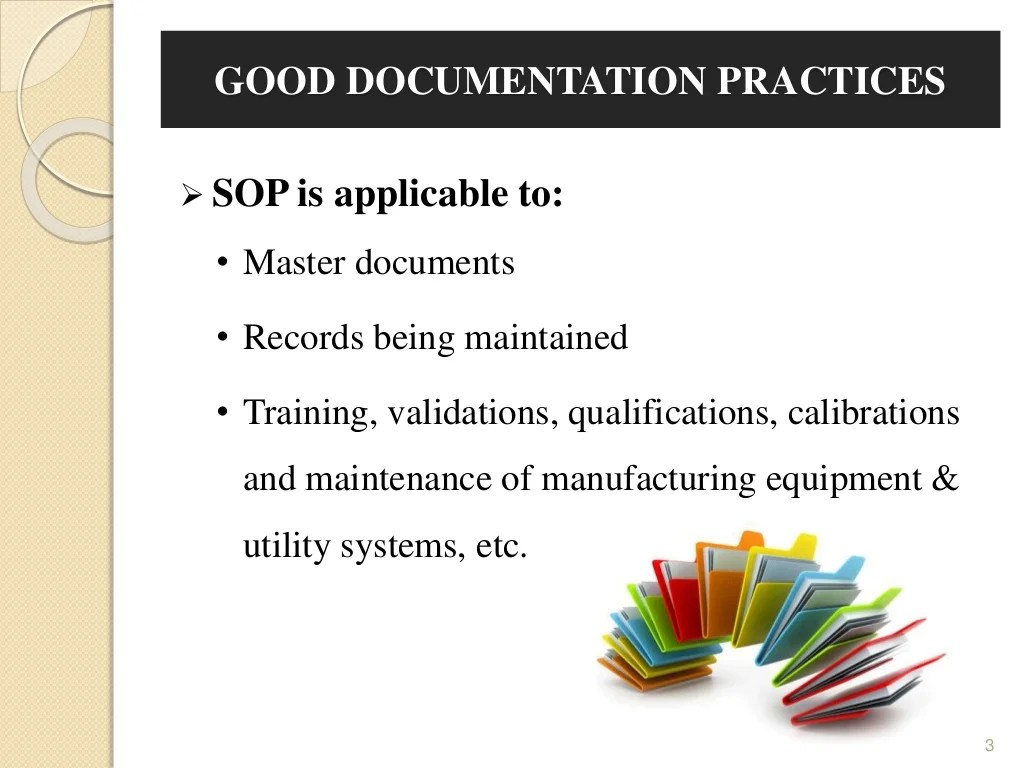 GMP GOOD DOCUMENTATION PRACTICES