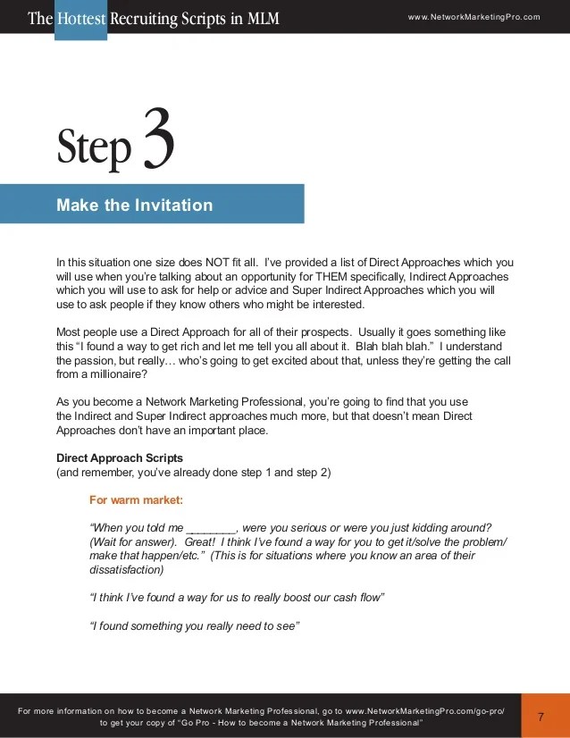 Go Pro Recruiting Scripts