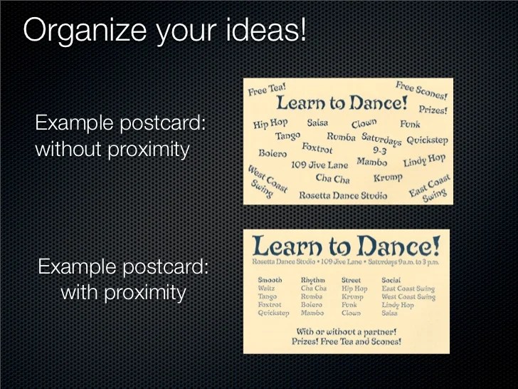 Graphic design slideshow