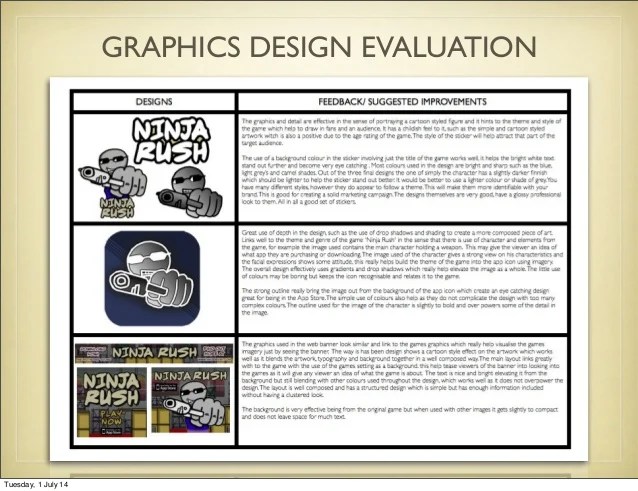 Graphics Design Evaluation and Process