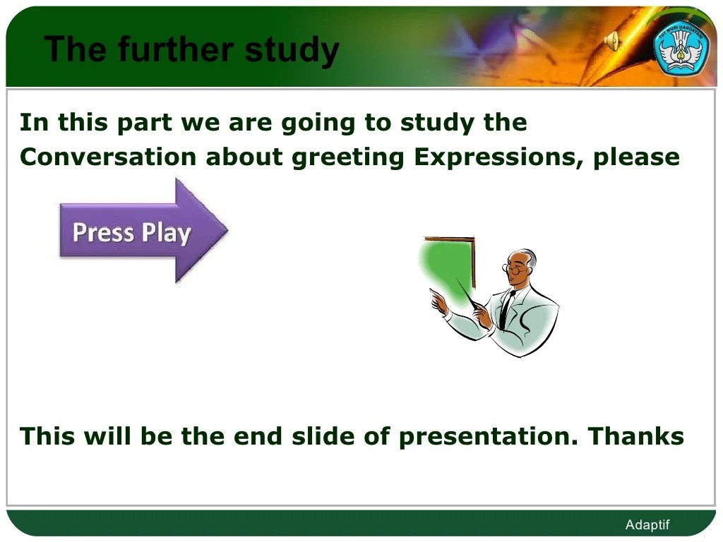 Greeting expression