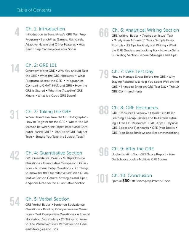 Excerpts from the GRE Playbook 2014