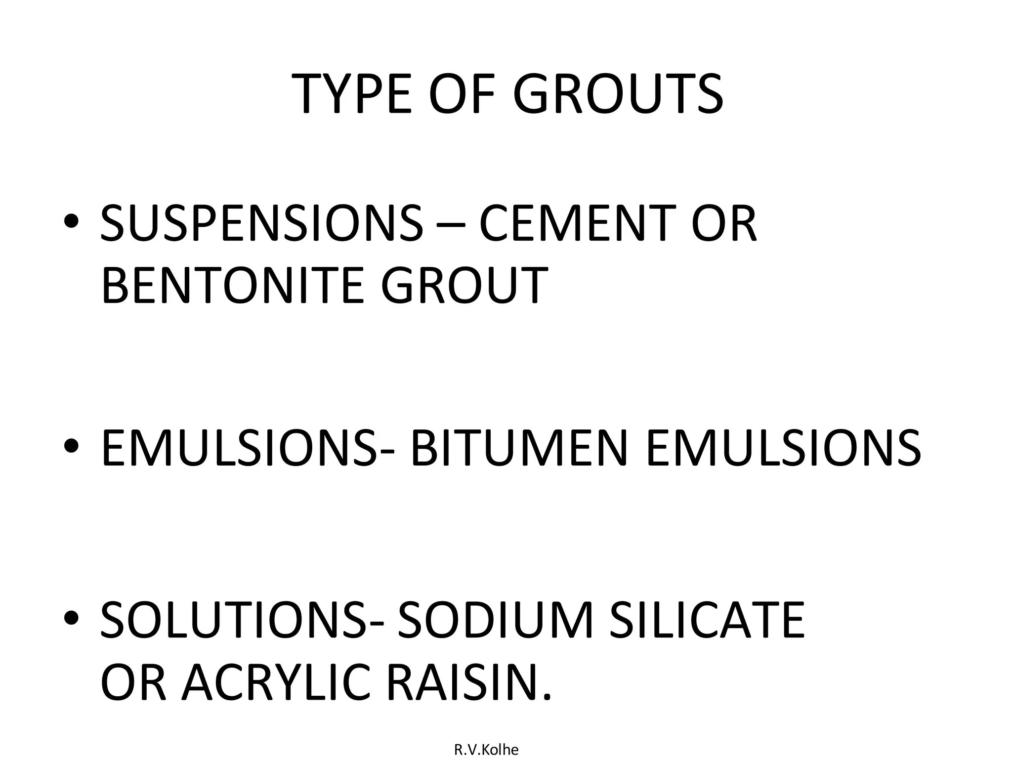Grouting Methods PPT