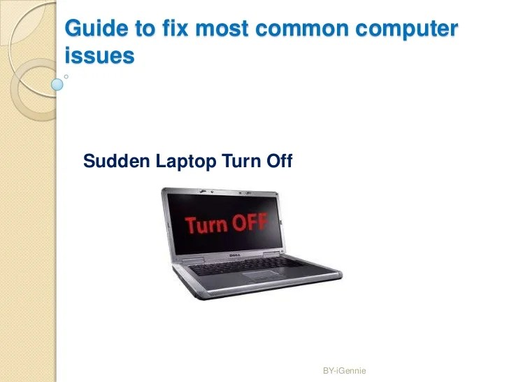 Guide to fix most common computer issues