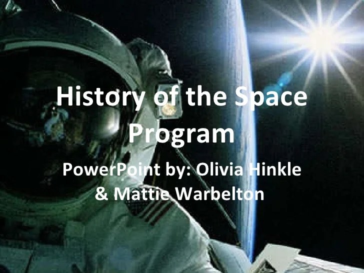 History Of The Space Program