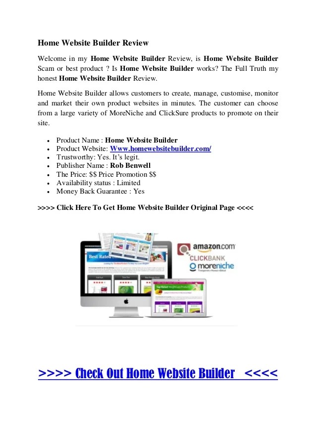 Home website builder review