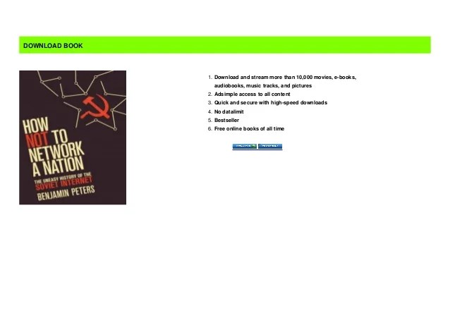 [GIFT IDEAS]How Not to Network a Nation The Uneasy History of the So…