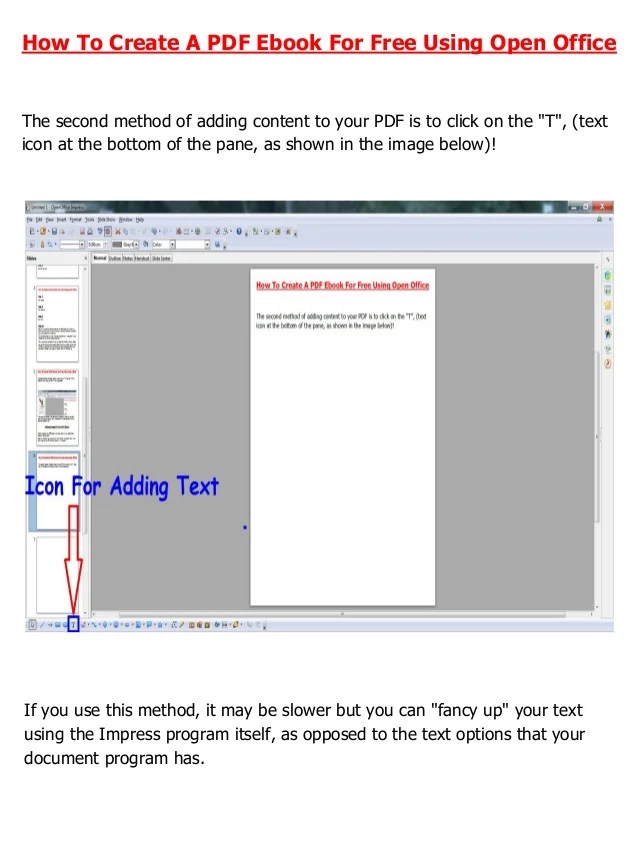 How To Create A PDF Ebook For Free Using Open Office How To Create A PDF Ebook For Free Using Open Office