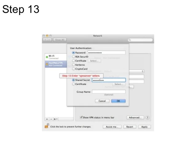 How To Create L2TP VPN On Mac OS