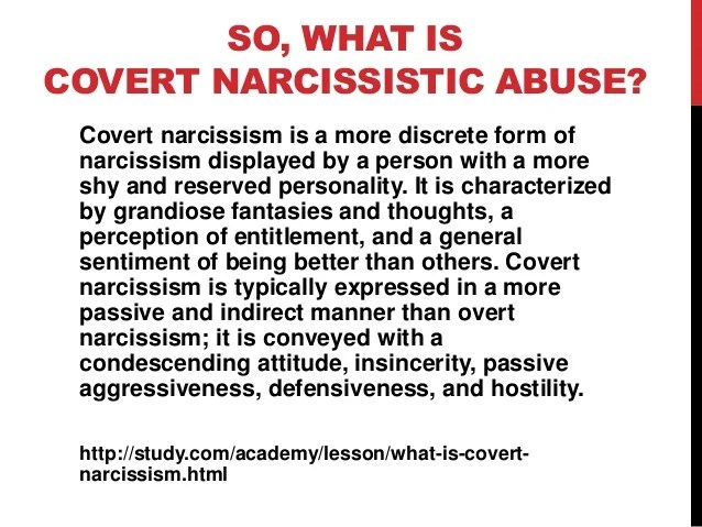 How to get away with murder a slideshare on covert narcissistic abuse…