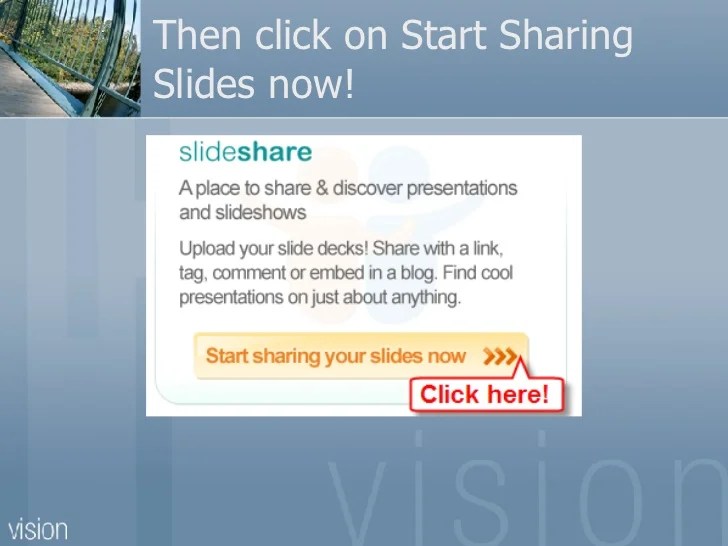 How to share a PowerPoint Presentation using SlideShare
