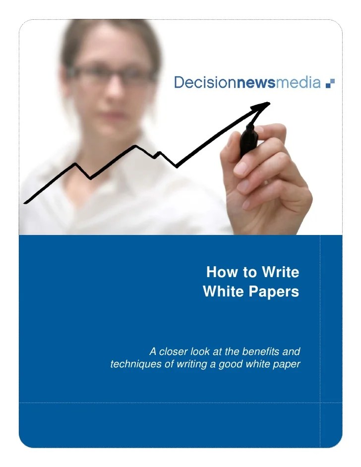 How to write a good white paper