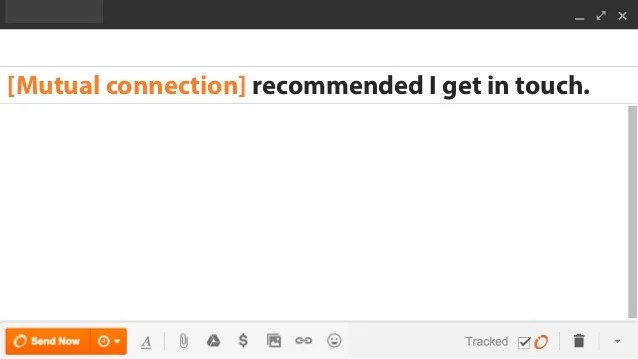 [Mutual connection] I get
