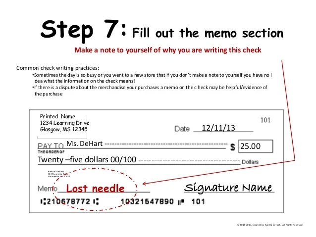 How to Write a Check An Overview
