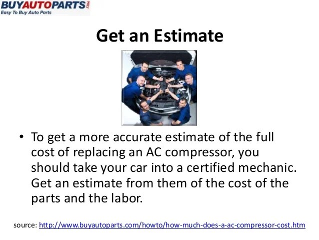 How Much Does An AC Compressor Cost