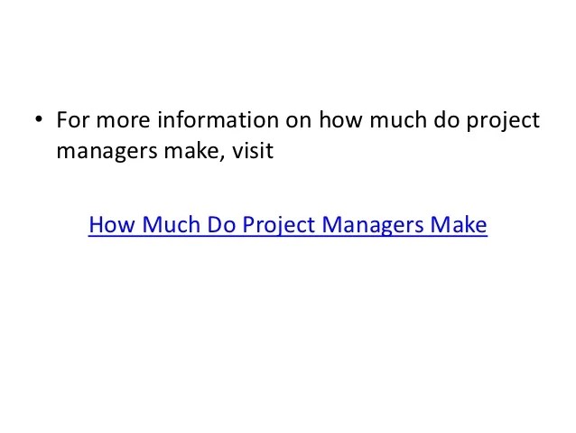 How Much Do Project Managers Make