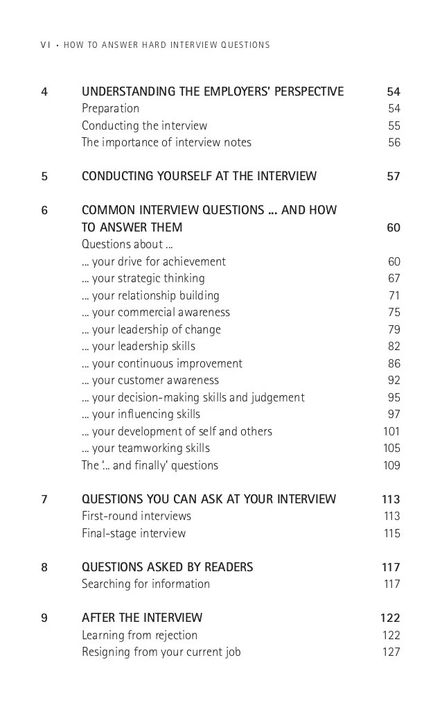 How to answer hard interview questions