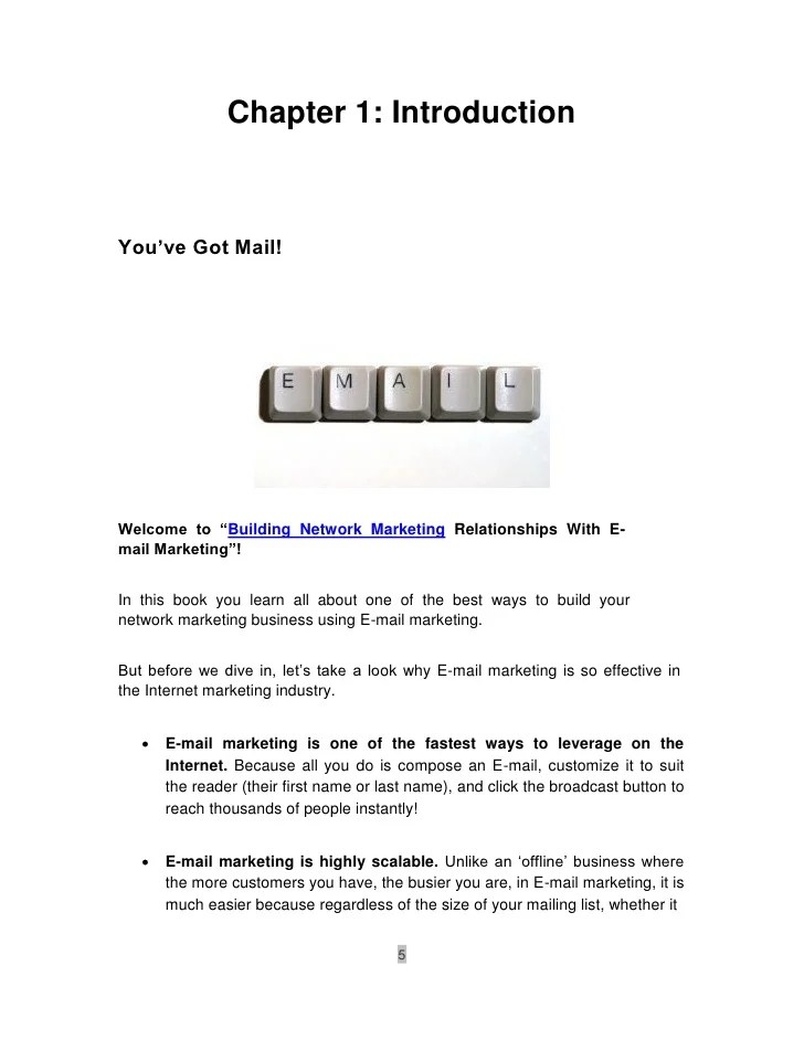 How To Build a Business Relationship with eMail
