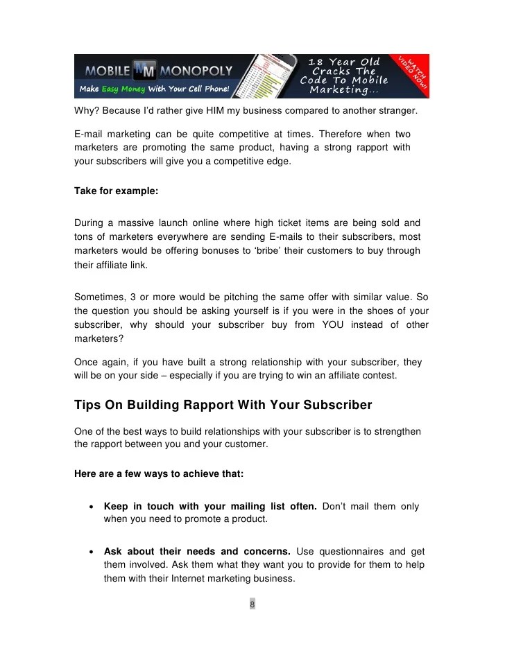 How To Build a Business Relationship with eMail