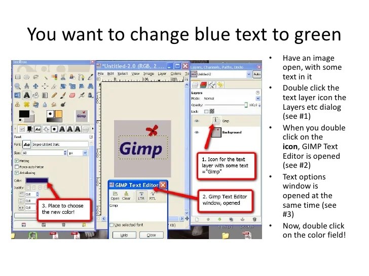 How To Change Text Color With Gimp How To Change Text Color With Gimp