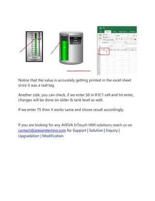 How to Communicate with Excel from Intouch SCADA | DOCX