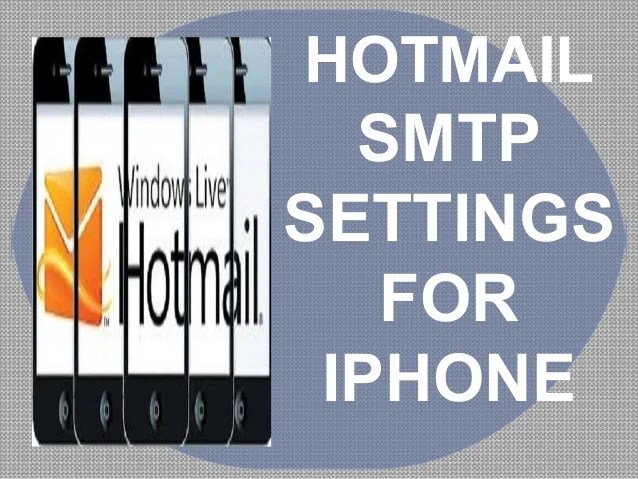 Hotmail On Iphone Cannot Connect To Server Sablyan