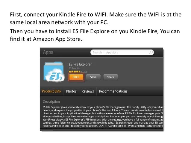 How to connect kindle fire to pc wirelessly