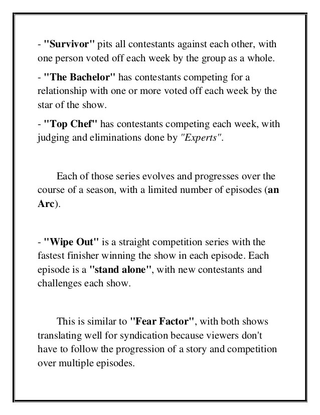 Tv Show Analysis How To Develop