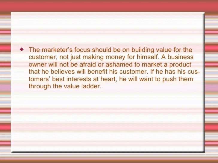 How To Create A Value Based Business