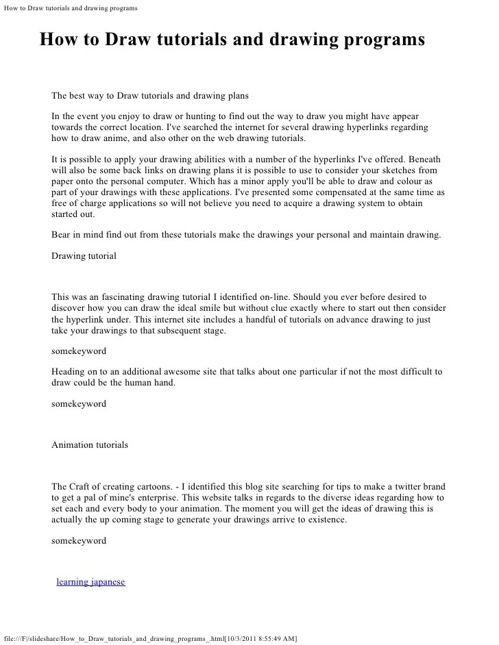 How to draw_tutorials_and_drawing_programs_