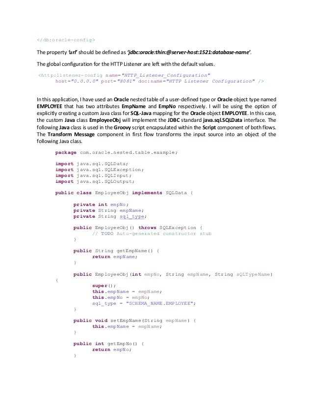 How to execute an oracle stored procedure with nested table as a para…