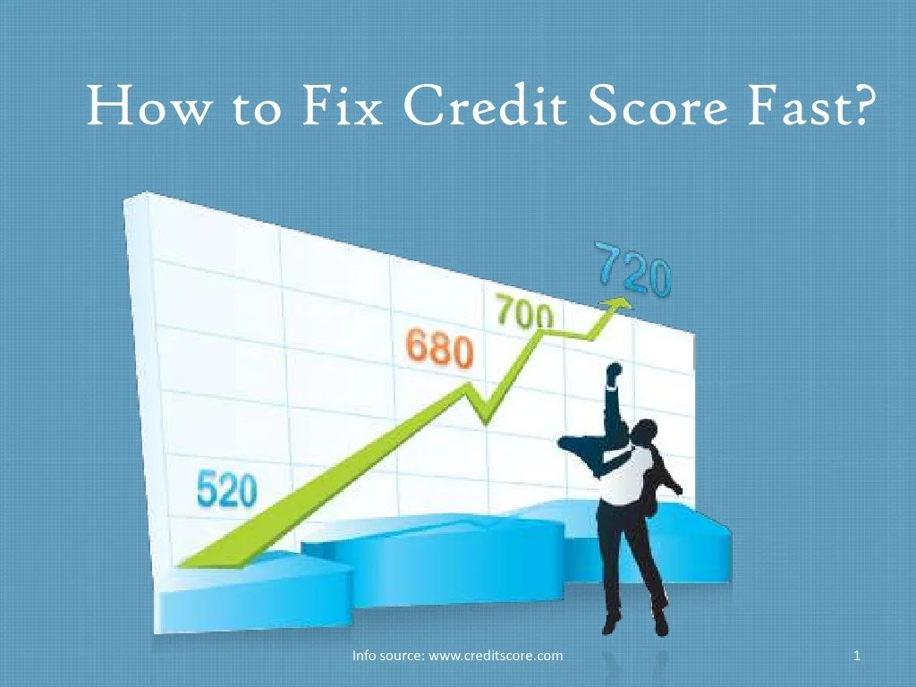 How to fix credit score fast?