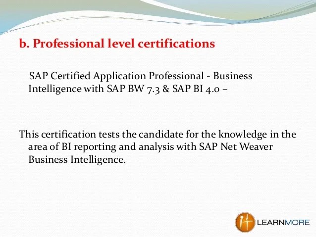 Cerificate Templates Certification Business Intelligence