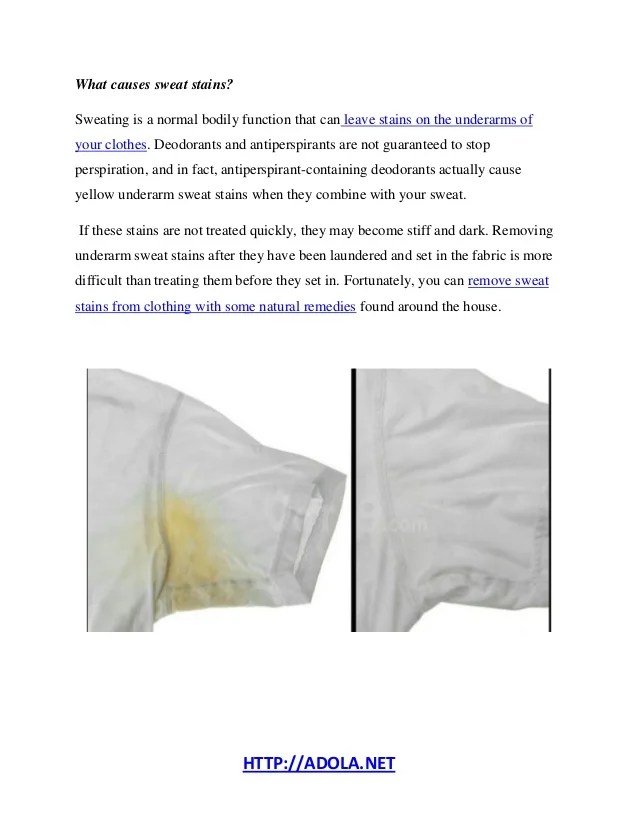 How To Prevent Sweat Stains?