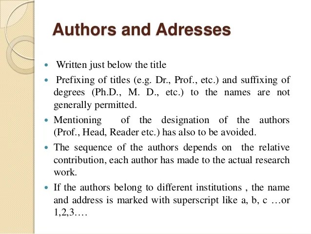 How to write a good research paper