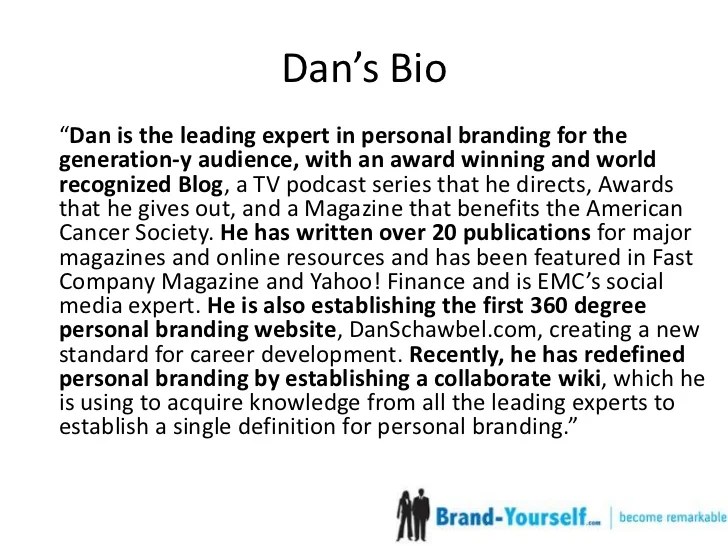 short personal bio samples