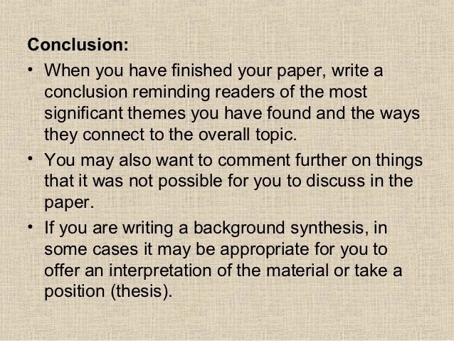 How to write a synthesis essay