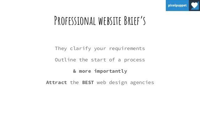 How To Write A Website Brief