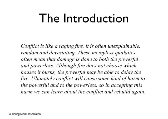 How to write effectively about encountering conflict