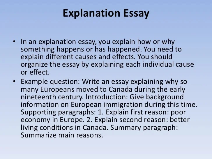 How to write essays