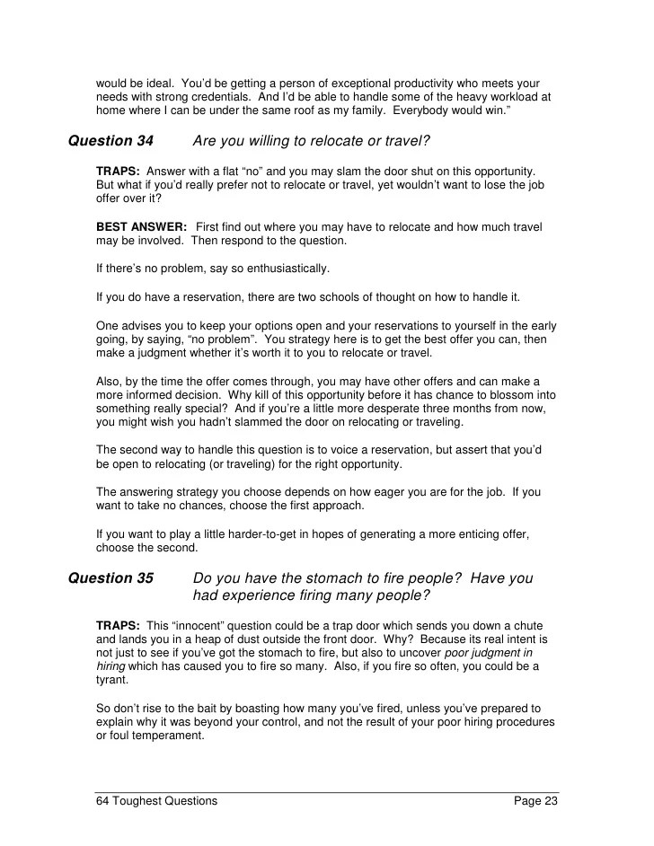 How do you answer HR interview questions?