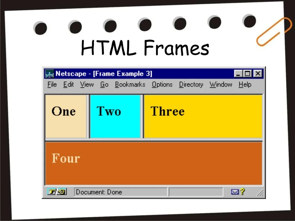 HTML frames and HTML forms