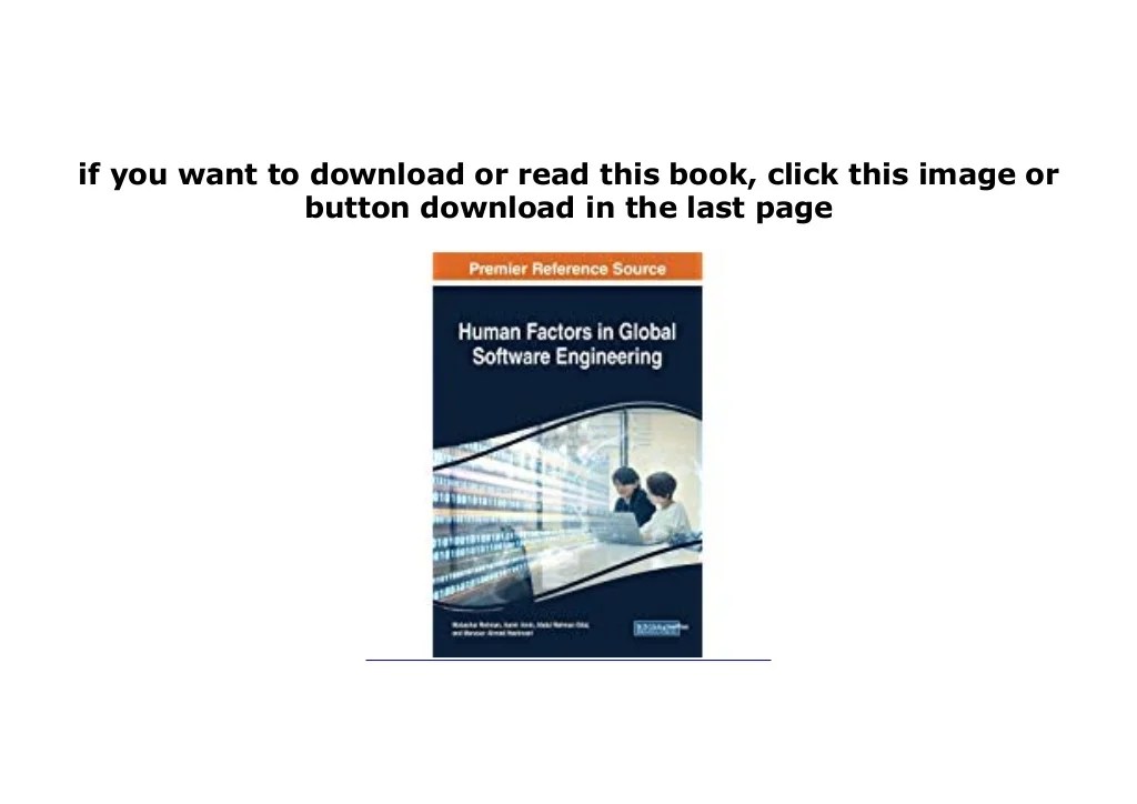 ebook_ Human Factors in Global Software Engineering Advances in Syst…